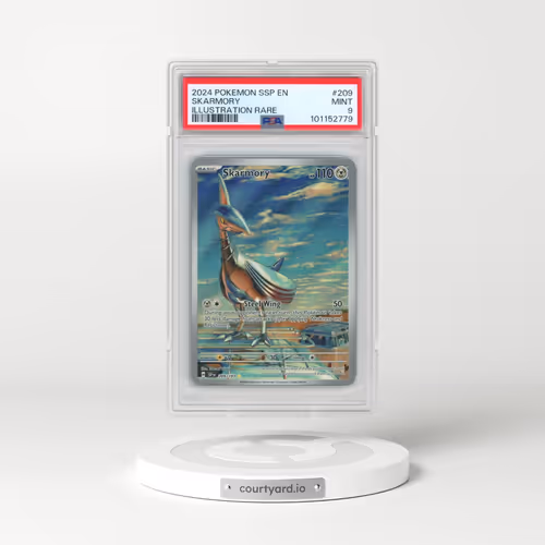 2024 Pokémon Ssp EN-Surging Sparks #209 Skarmory - Illustration Rare (PSA 9 MINT)