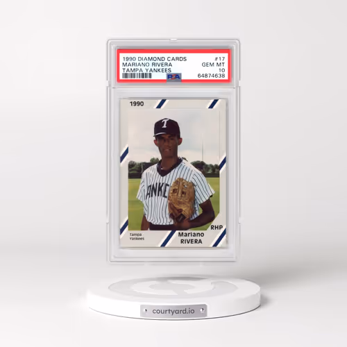 1990 Diamond Cards Tampa Yankees #17 Mariano Rivera (PSA 10 GEM MINT)