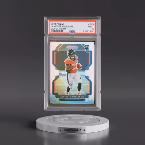 2021 Panini Prizm #345 Javonte Williams - Silver Prizm (PSA 9 MINT)