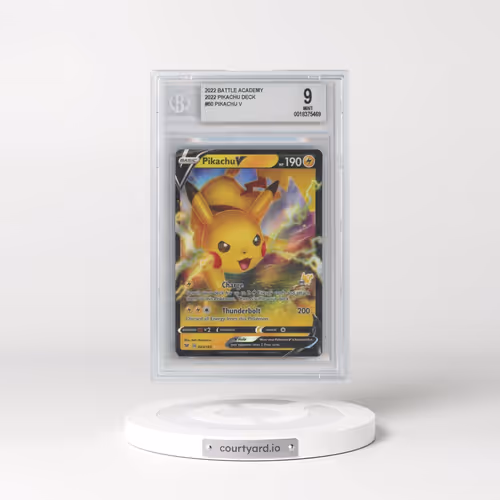 2022 Pokémon Battle Academy 2022 Pikachu Deck #60 Pikachu V - Holo (BGS 9 MINT)