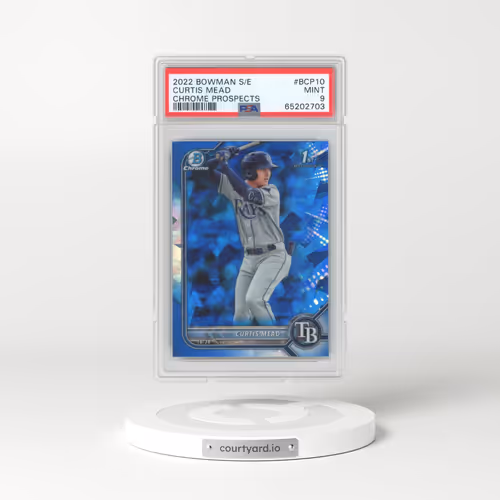 2022 Bowman Sapphire Edition Chrome Prospects #BCP10 Curtis Mead (PSA 9 MINT)
