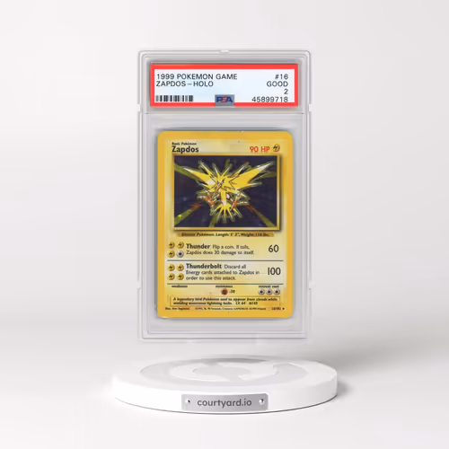 1999 Pokémon Game #16 Zapdos - Holo (PSA 2 GOOD)