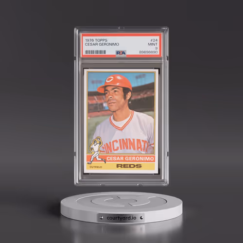 1976 Topps #24 Cesar Geronimo (PSA 9 MINT)