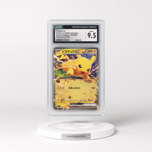 2024 Battle Academy #018/066 Pikachu ex - Pikachu ex Deck (CGC 9.5 MINT+)
