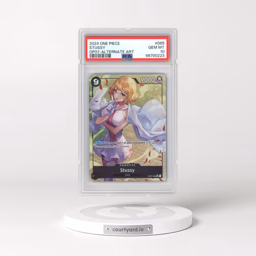 2024 One Piece 500 Years in the Future #085 Stussy - Alternate Art (PSA 10 GEM MINT)