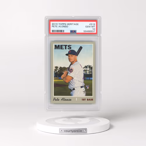 2019 Topps Heritage #519 Pete Alonso (PSA 10 GEM MINT)
