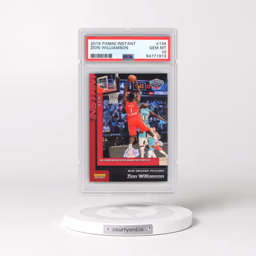 2019 Panini Instant #134 Zion Williamson (PSA 10 GEM MINT)