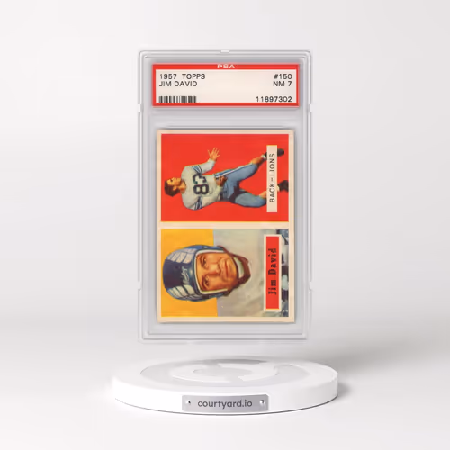 1957 Topps #150 Jim David (PSA 7 NM)