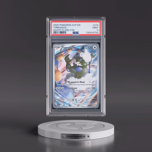 2025 Pokémon Svp EN-SV Black Star Promo #210 Tornadus - White Flare Elite Trainer Box (PSA 9 MINT)
