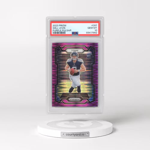 2023 Panini Prizm #397 Will Levis - Purple Pulsar (PSA 10 GEM MINT)