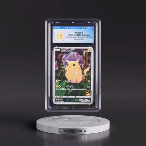 2021 25th Anniversary Collection #001/028 Pikachu - Reverse Holo Square/Diamond (CGC 10 PRISTINE)