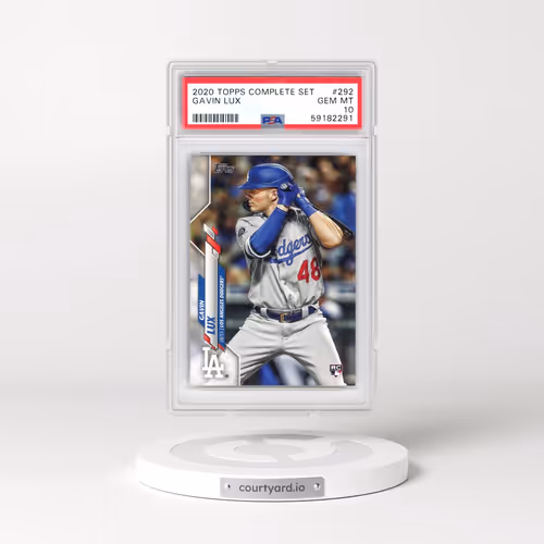 2020 Topps Complete Set #292 Gavin Lux (PSA 10 GEM MINT)