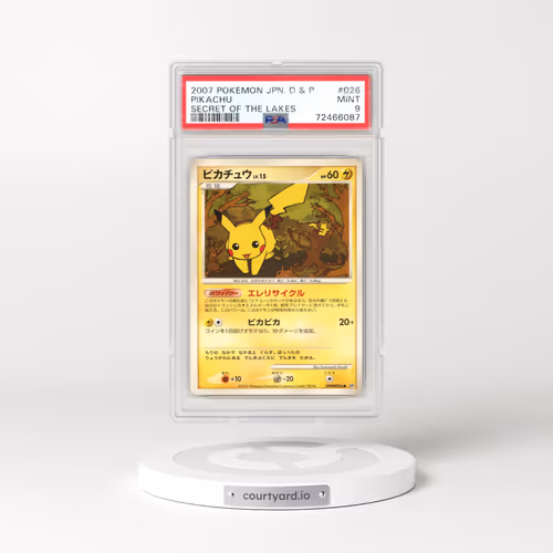 2007 Pokémon Diamond & Pearl Secret of the Lakes #026 Pikachu (PSA 9 MINT)