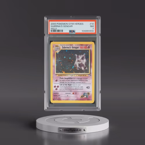 2000 Pokémon Gym Heroes #14 Sabrina's Gengar - Holo (PSA 7 NM)