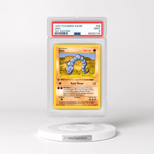 1999 Pokémon Game #56 Onix - 1st Edition (PSA 9 MINT)