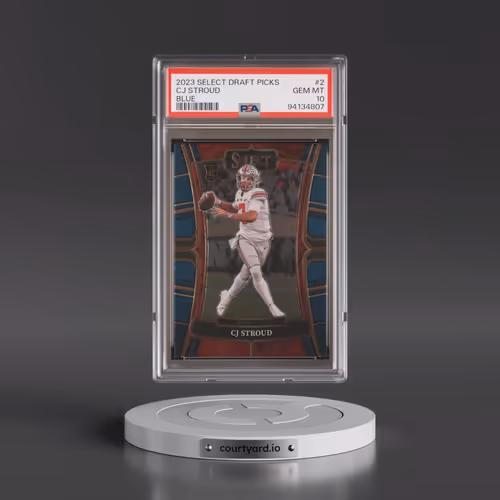 2023 Panini Select Draft Picks #2 CJ Stroud - Blue (PSA 10 GEM MINT)