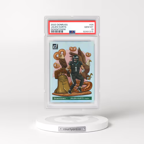 2023 Panini Donruss Downtown! #D5 Jalen Hurts (PSA 10 GEM MINT)