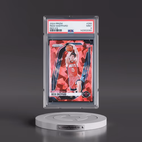2024 Panini Prizm #268 Reed Sheppard - Red Ice (PSA 9 MINT)