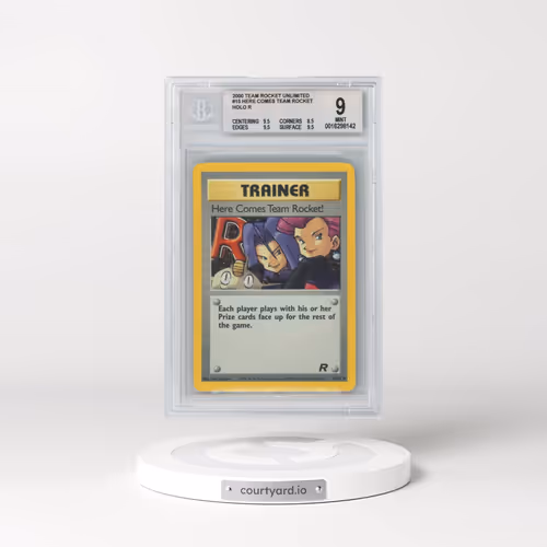 1999 Team Rocket #15 Here Comes Team Rocket! - Holo (BGS 9 MINT)