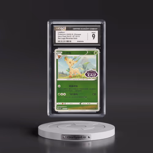 2025 Gem Pack Volume 2 - CBB2C - Simplified #07 12/15 Leafeon - Reverse Holo Set Logo (CGC 9 MINT)