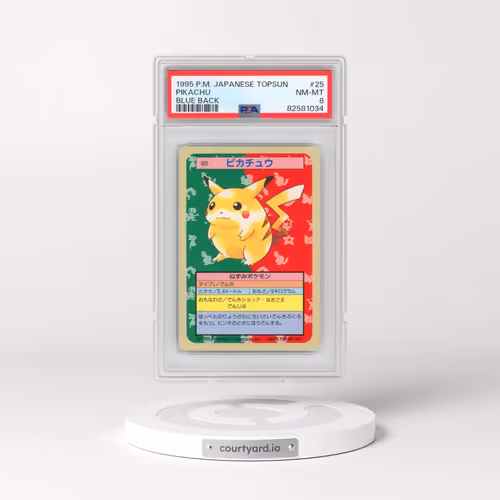 1997 Pokémon Topsun #25 Pikachu - Blue Back (PSA 8 NM-MT)