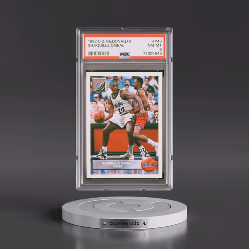 1992 Upper Deck McDonald's #P43 Shaquille O'Neal (PSA 8 NM-MT)