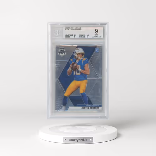 2020 Panini Mosaic #204 Justin Herbert (BGS 9 MINT)