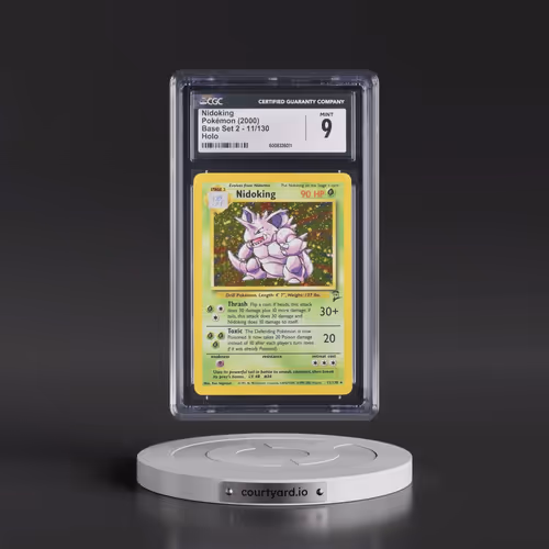 2000 Base Set 2 #11/130 Nidoking - Holo (CGC 9 MINT)
