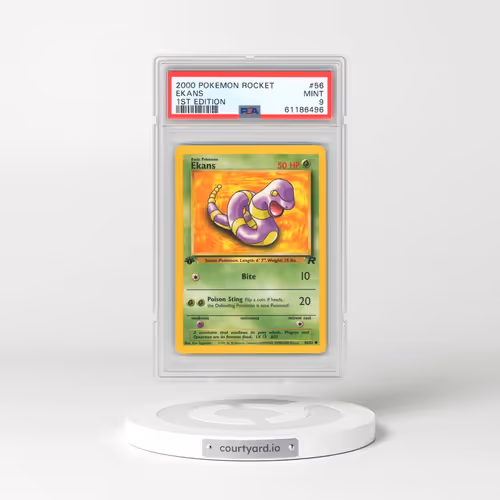 2000 Pokémon Rocket #56 Ekans - 1st Edition (PSA 9 MINT)