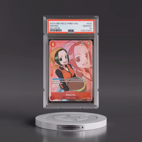 2024 One Piece Premium Booster -One Piece Card the Best #015 Makino - Holofoil (PSA 10 GEM MINT)