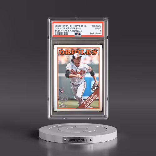 2023 Topps Chrome Update 1988 Topps Baseball #88CU8 Gunnar Henderson (PSA 9 MINT)