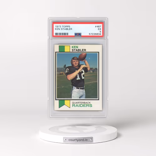 1973 Topps #487 Ken Stabler (PSA 5 EX)