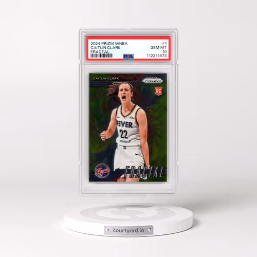 2024 Panini Prizm WNBA Fractal #1 Caitlin Clark (PSA 10 GEM MINT)