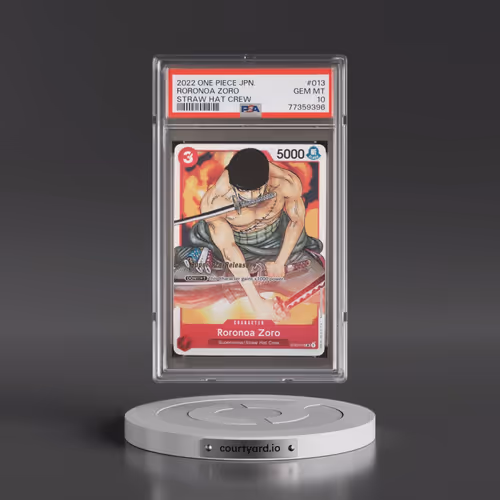 2022 One Piece Japanese Starter Deck ST01-Straw Hat Crew #013 Roronoa Zoro (PSA 10 GEM MINT)