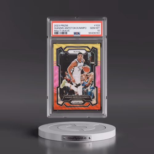 2023 Panini Prizm #103 Giannis Antetokounmpo - Multi Wave (PSA 10 GEM MINT)