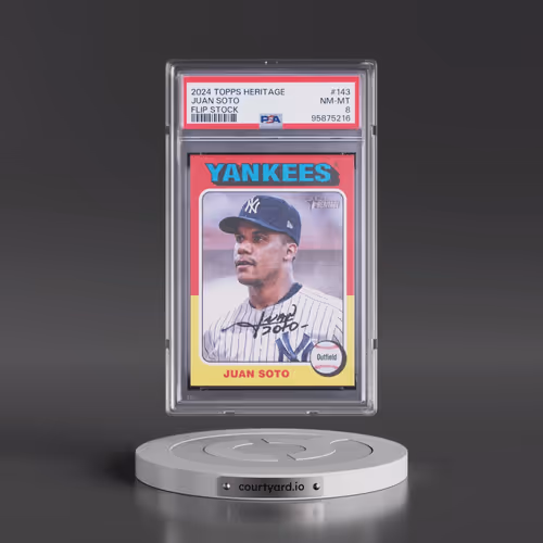 2024 Topps Heritage #143 Juan Soto - Flip Stock (PSA 8 NM-MT)