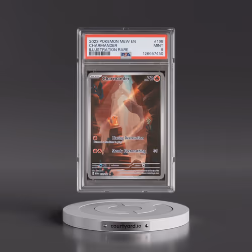 2023 Pokémon Mew EN-151 #168 Charmander - Illustration Rare (PSA 9 MINT)