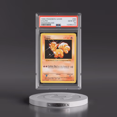 1999 Pokémon Game #68 Vulpix - Shadowless (PSA 10 GEM MINT)