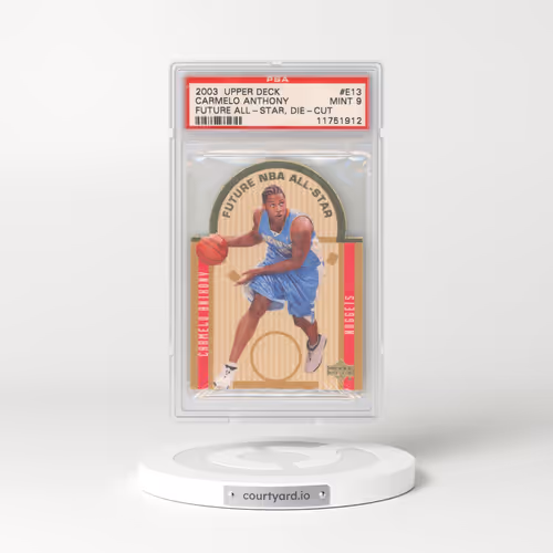 2003 Upper Deck Future All-Star Die-Cut #E13 Carmelo Anthony (PSA 9 MINT)