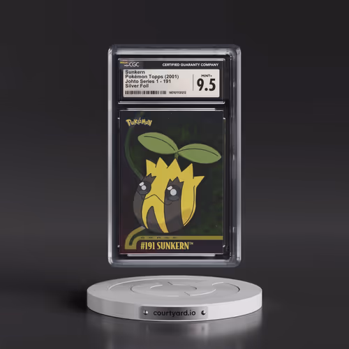 2001 Johto Series 1 #191 Sunkern - Silver Foil (CGC 9.5 MINT+)