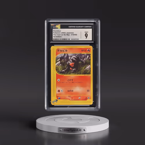 2002 The Town on No Map #018/092 Houndour - 1st Edition (CGC 9 MINT)