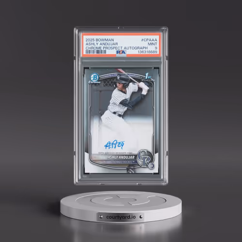 2025 Bowman Chrome Prospect Autographs #CPAAA Ashly Andujar (PSA 9 MINT)