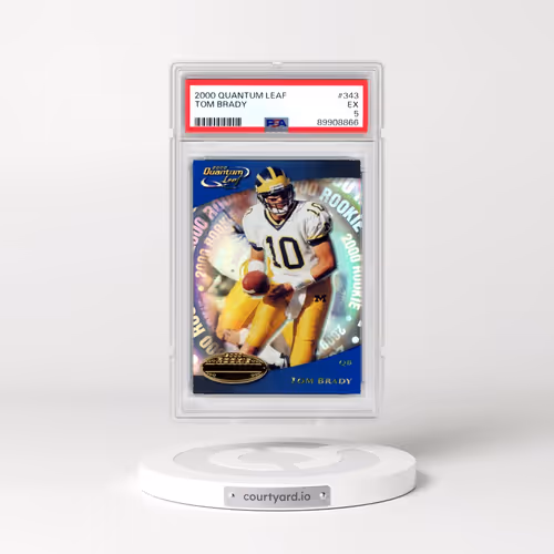 2000 Quantum Leaf #343 Tom Brady (PSA 5 EX)
