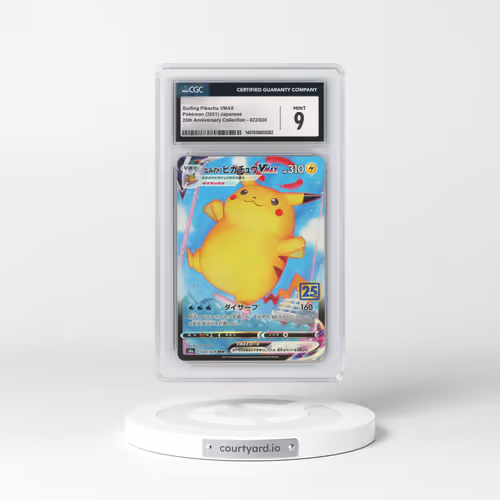 2021 25th Anniversary Collection #022/028 Surfing Pikachu VMAX - Holo (CGC 9 MINT)