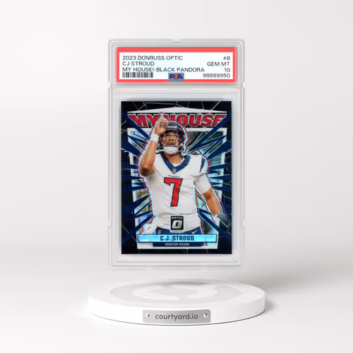 2023 Panini Donruss Optic My House! #6 CJ Stroud - Black Pandora (PSA 10 GEM MINT)