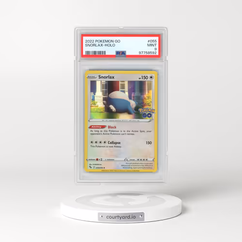2022 Pokémon Go #055 Snorlax - Holo (PSA 9 MINT)
