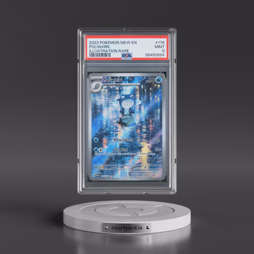 2023 Pokémon Mew EN-151 #176 Poliwhirl - Illustration Rare (PSA 9 MINT)