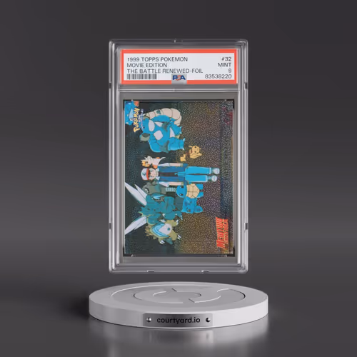 1999 Topps Pokémon the Movie Edt #32 Movie Edition - The Battle Renewed-Foil (PSA 9 MINT)
