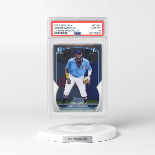 2023 Bowman Chrome Prospects #BCP61 Junior Caminero (PSA 10 GEM MINT)