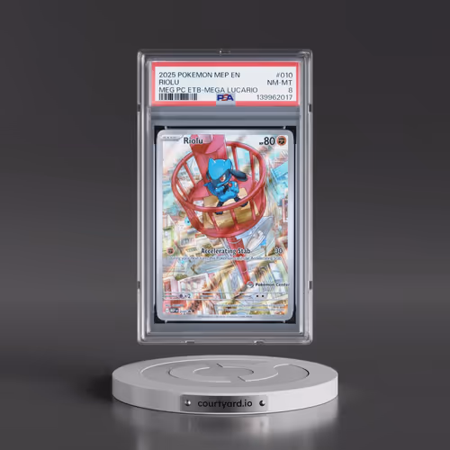 2025 Pokémon Mep EN-Me Black Star Promo #010 Riolu - Mega Evolution Pokemon Center Elite Trainer Box